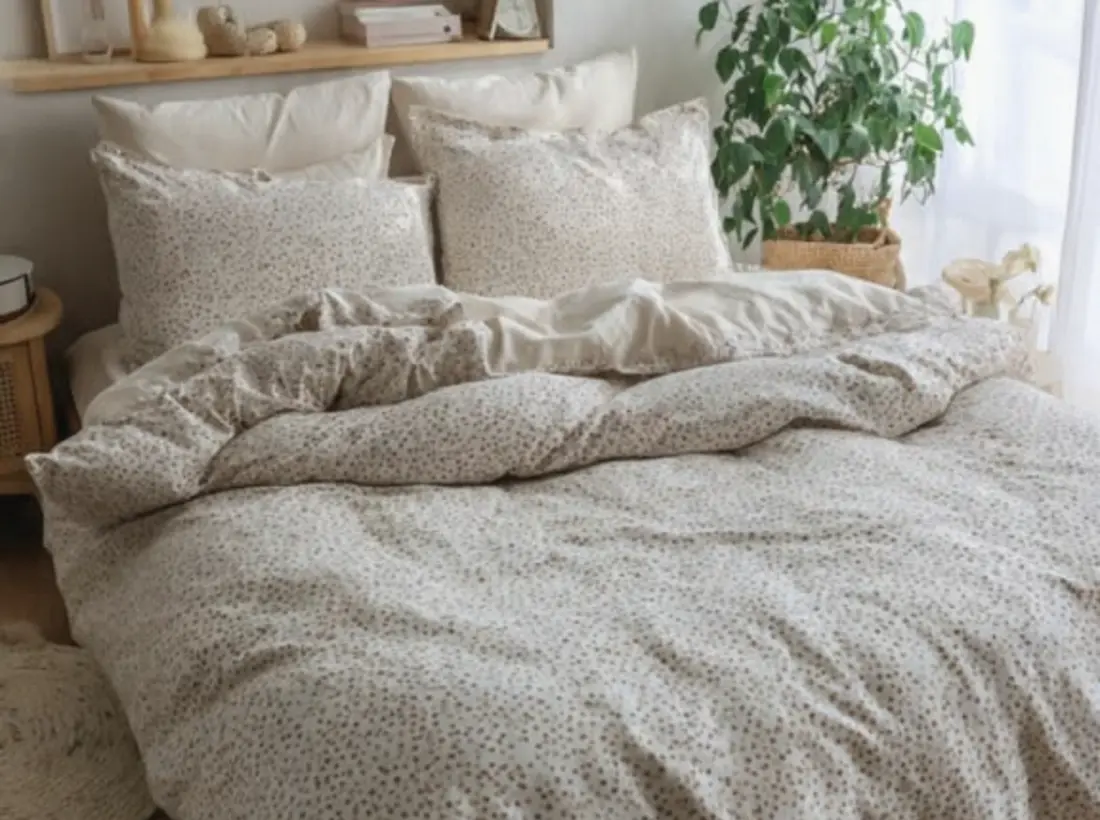 Bamboo Breeze — Sage four-piece bedding design